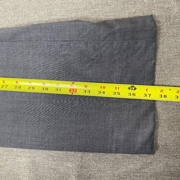 Banana Republic Martin Fit Wool Blend Dress Pants Women 4 Stretch Dark Gray - Picture 15 of 15